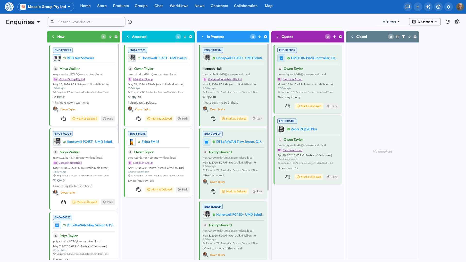 Enquiry Pipeline